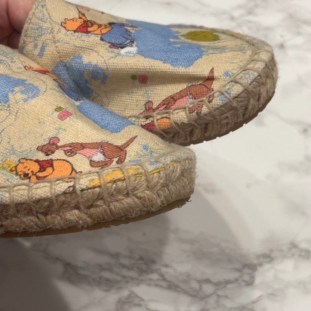 Disney Ubuntu Winnie the Pooh Espadrilles Slip On Shoes 6.5W - Picture 11 of 12